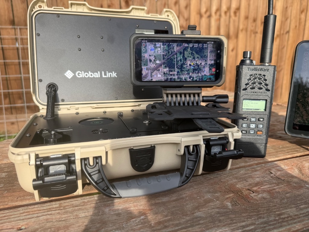 End User Device — rugged tactical tablet running ATAK
